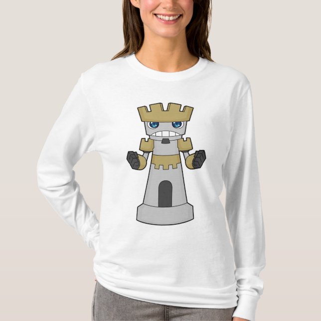 Camiseta Pedra do Xadrez Rook Chess (Frente)