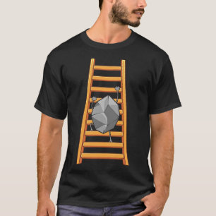 Camiseta Pedra Engraçada De Escalada Para Homens Mulheres E