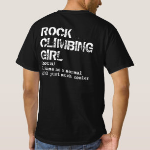 Camiseta Pedra Escalada De Pedra Engraçada.
