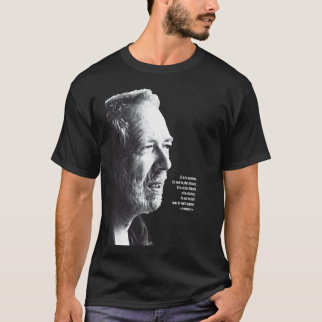 Camiseta Pedra Falardeau citação Quebeque Quebequesa (Frente)
