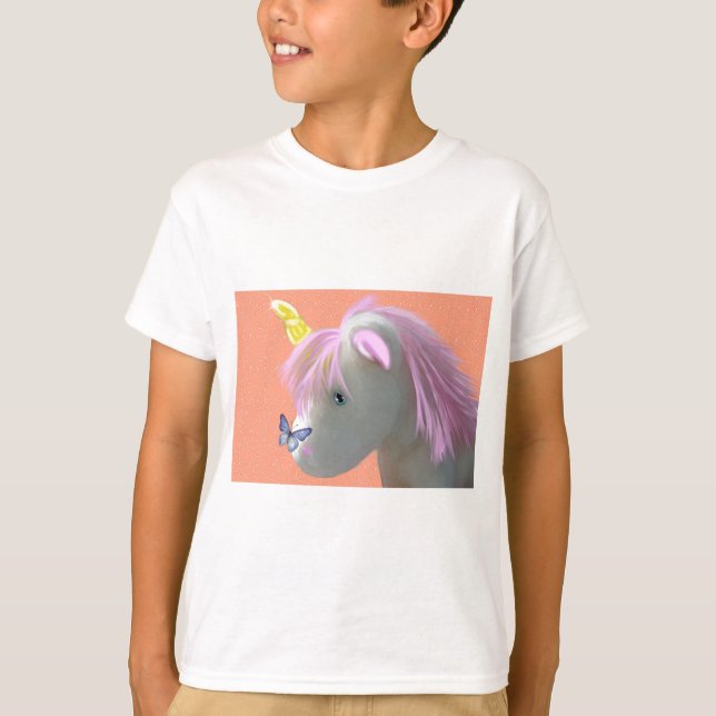 Camiseta Pedra lunar o unicórnio (Frente)