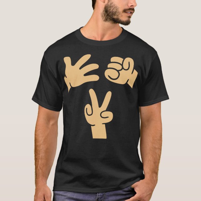Camiseta Pedra, Papel e Tesoura S2 (103) (Frente)