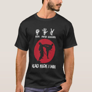 Camiseta Pedra Papel Tesoura Cabeçada Eu Vencio Divertido K