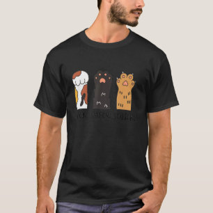 Camiseta Pedra Papel Tesoura Gatinho Patas de Gato Infantil