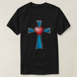 Camiseta Pedras Azuis Cruz Coração Rubro Rubi