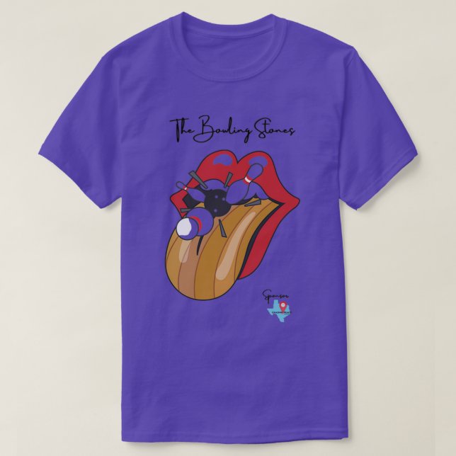 Camiseta Pedras de boliche T (Frente do Design)