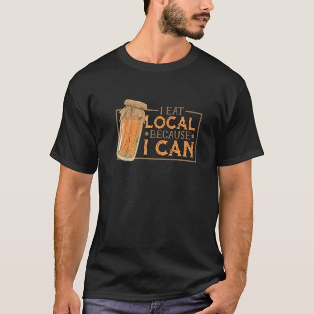 Camiseta Pedras De Jar Que Como Local Porque Posso Comer 1 (Frente)