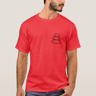 Camiseta Pedras Empilhadas uma garota loba