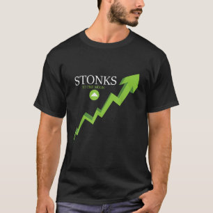 Camiseta Pedras No Mercado De Ações Comerciais No Dia Da Lu