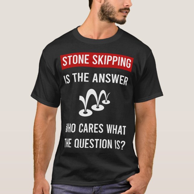 Camiseta Pedras Pulando Pedras Rocha Rochas Saltando (Frente)