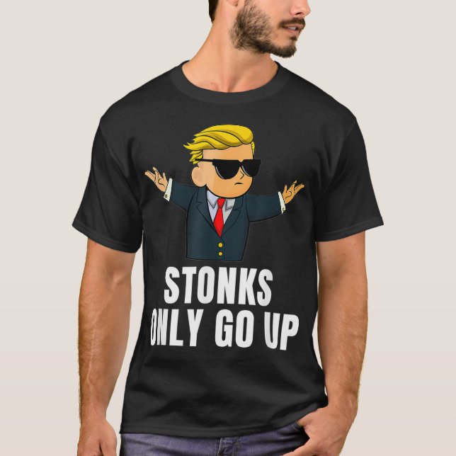 Camiseta Pedras só sobem Wall Street Bets Meme Comercializa (Frente)