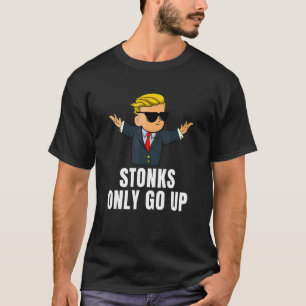 Camiseta Pedras só sobem Wall Street Bets Meming Rua Comerc