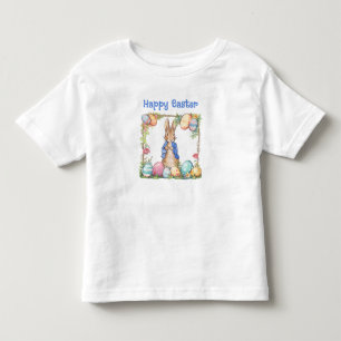 Camiseta Pedro o Coelho da Páscoa Ovos da Páscoa Feliz Pásc