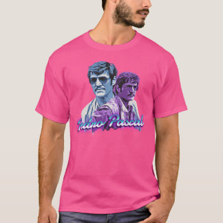 Camiseta Pedro Pascal - Arte do Ventilador Retrowave