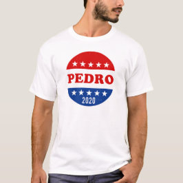 Camiseta Pedro Vote Botão 2020 Eleições