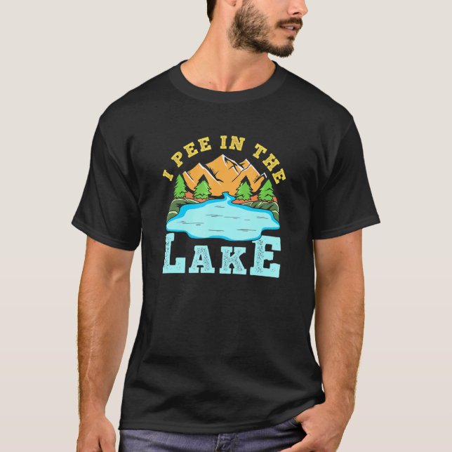Camiseta Pee Lake Design I Pee No Lago (Frente)