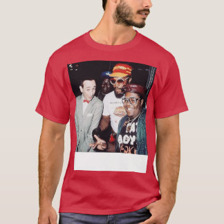Camiseta Pee Wee Herman com T e The Fat Boys 1985 Long Sl