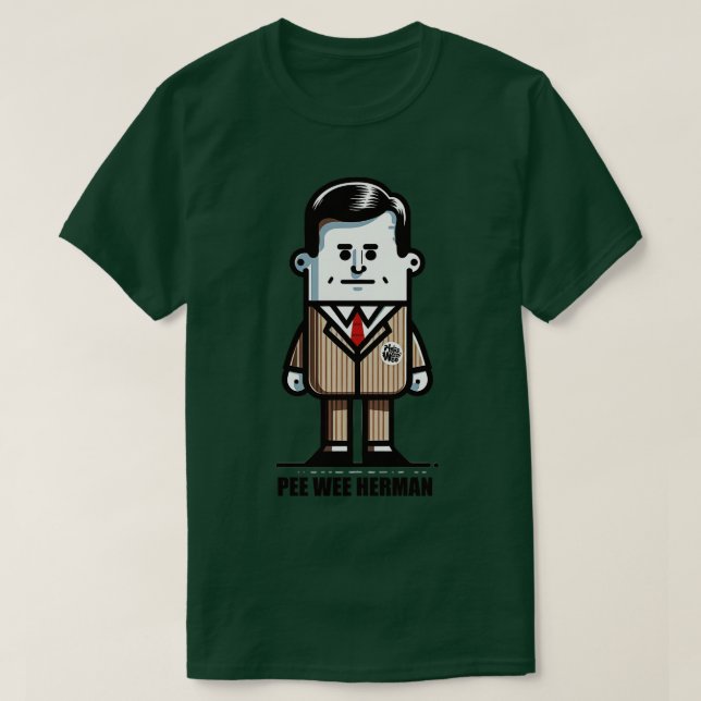 Camiseta Pee Wee Herman Fan Art (Frente do Design)