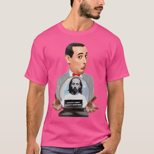 Camiseta Pee Wee Herman Mugshot (Frente)