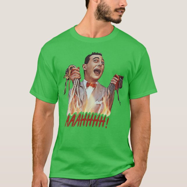 Camiseta Pee Wee Herman retrô distorcido (Frente)