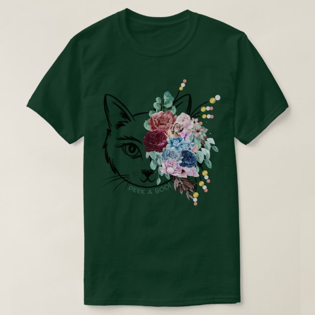 Camiseta Peek a Boo Cat (Frente do Design)