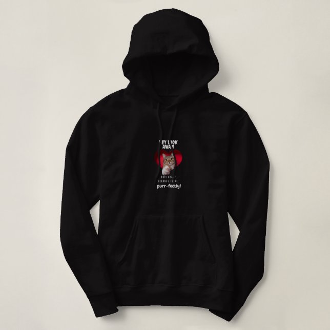 Camiseta Peek-a-Boo Cat Hoodie (Frente do Design)