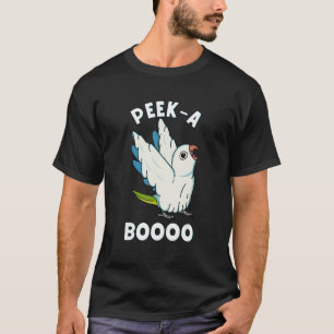 Camiseta Peek-A-Boooo Parrot I Green Monk Parakeet Qu