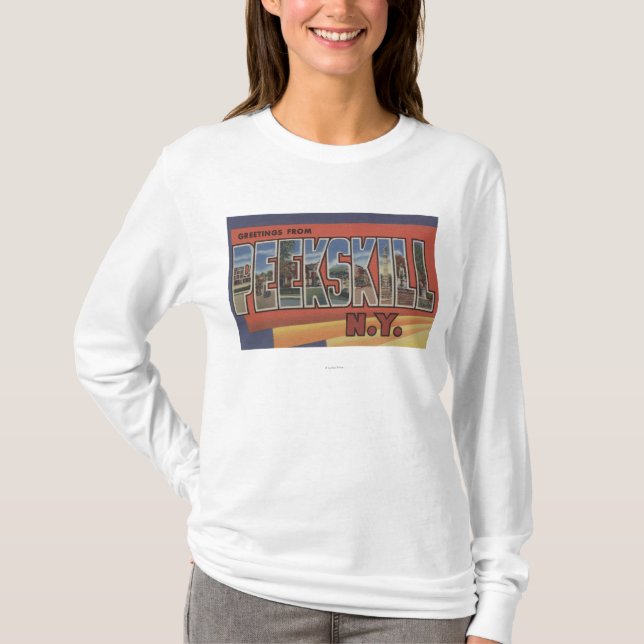 Camiseta Peekskill, New York - grandes cenas da letra (Frente)
