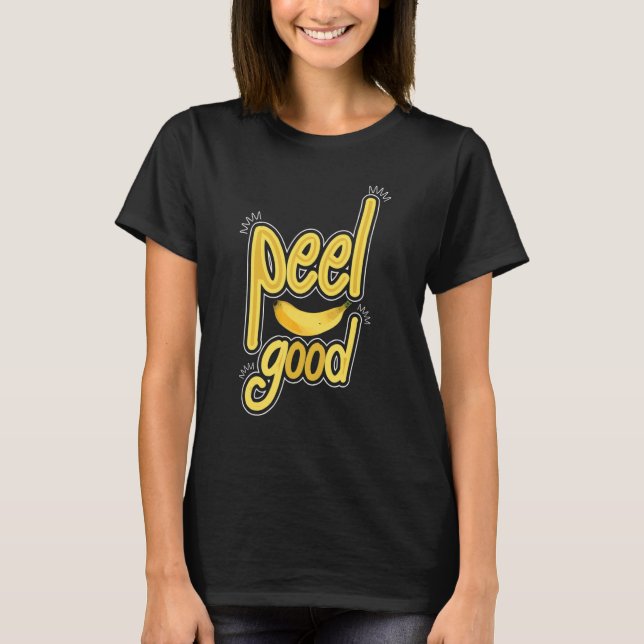 Camiseta Peel Good   Women Banana Yellow Fruit Love (Frente)