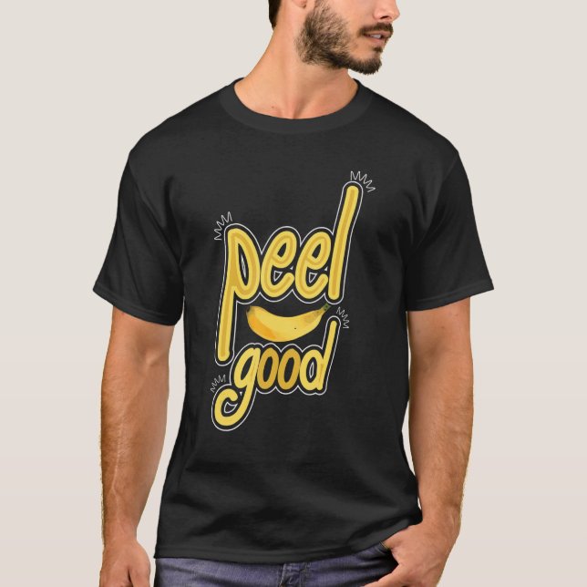 Camiseta Peel Good Women Banana Yellow Fruta Love (Frente)