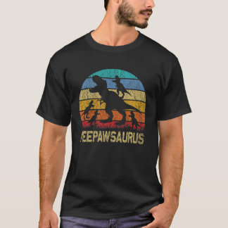 Camiseta Peepaw Dinosaur T Rex Peepawsaurus 4 Crianças Famí