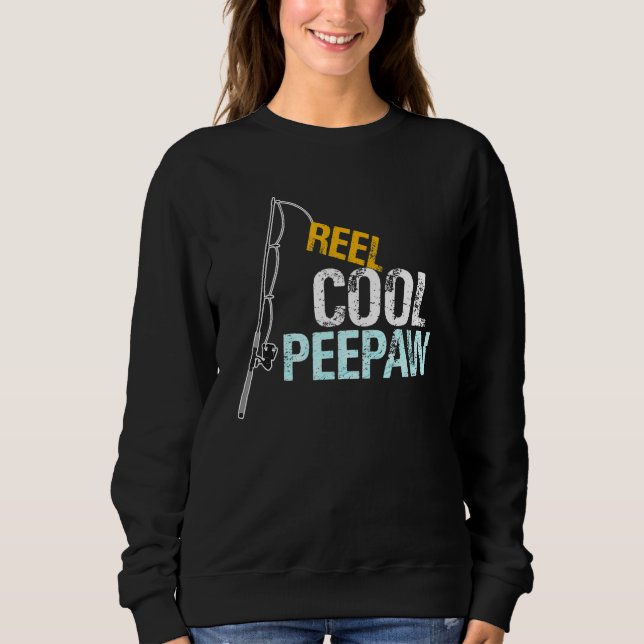 Camiseta Peepaw  From Granddaughter Grandson Reel Cool Peep (Frente)
