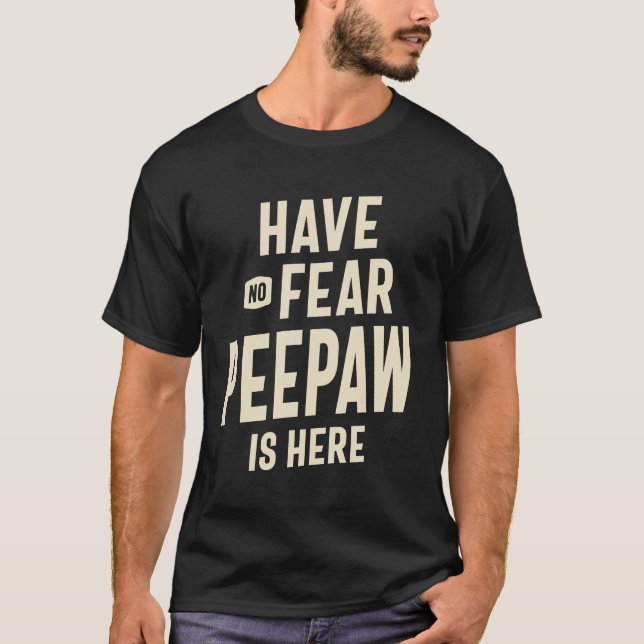 Camiseta Peepaw sem rosto O vovô Pai (Frente)