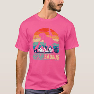 Camiseta Peepawsaurus T Rex Peepaw Dinossaur 3 Crianças Fun