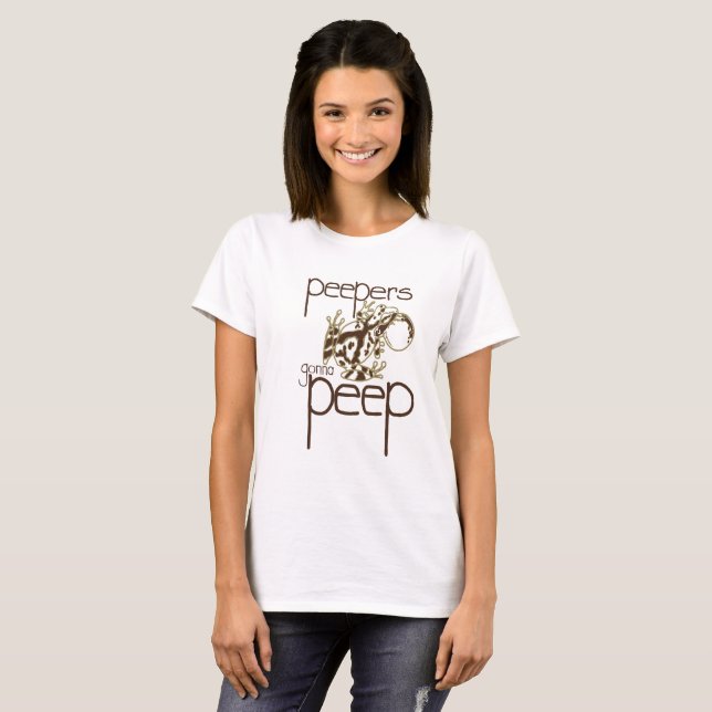 Camiseta Peepers que vão olhar - o Peeper de primavera (Frente Completa)