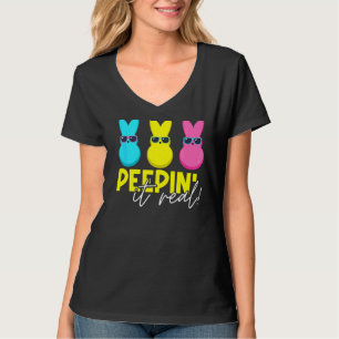 Camiseta Peepin It Real Felz pascoa Bunny Egg Hunt