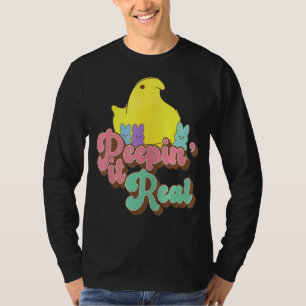 Camiseta Peepin It Real Felz pascoa Bunny Egg Hunt 1