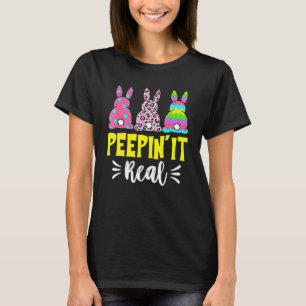 Camiseta Peepin It Real Felz pascoa Bunny Egg Hunt 1