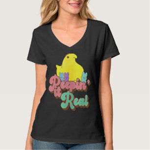 Camiseta Peepin It Real Felz pascoa Bunny Egg Hunt 1