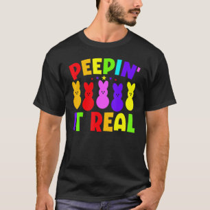 Camiseta Peepin It Real Felz pascoa Bunny Egg Hunt 3