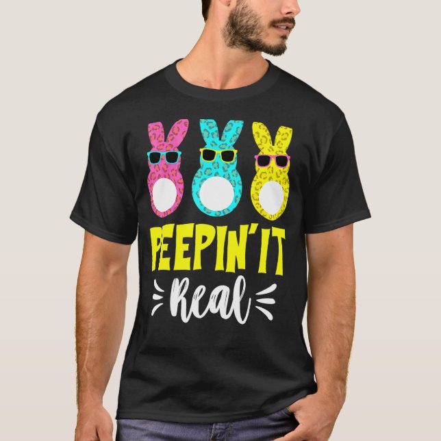 Camiseta Peepin It Real Happymé Bunny Egg Hunt (Frente)