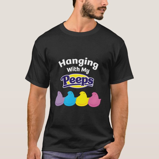 Camiseta Peeps Easter Hanging With My Peeps (Frente)