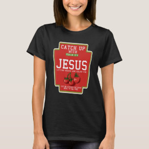 Camiseta Pega Jesus Preguiçoso Figurino De Halloween Pun Ch