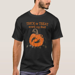 Camiseta Pegada de Abóbora de Halloween Spooky