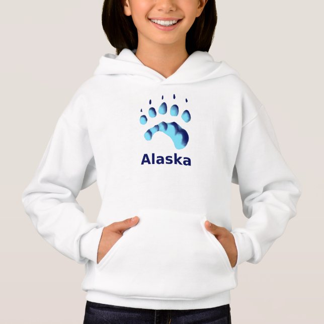 Camiseta Pegada de Pata de Urso Polar (Frente)