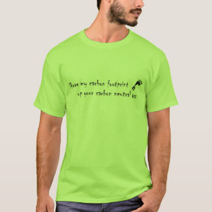 Camiseta Pegada do carbono
