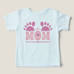 Camiseta Pegada do Coração da MÃE