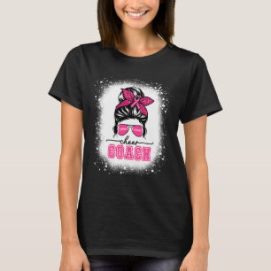 Camiseta Pegada Mensageira Mamãe Cheer Treinador Ble Cancer