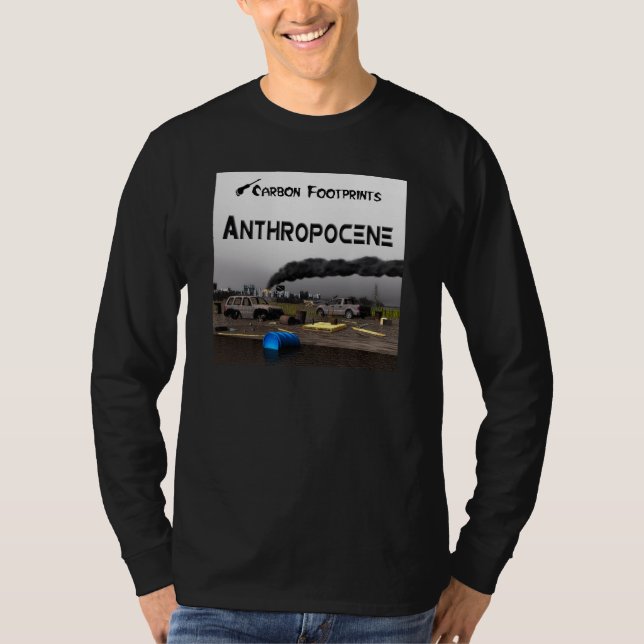 Camiseta Pegadas de carbono - Antropoceno (Frente)