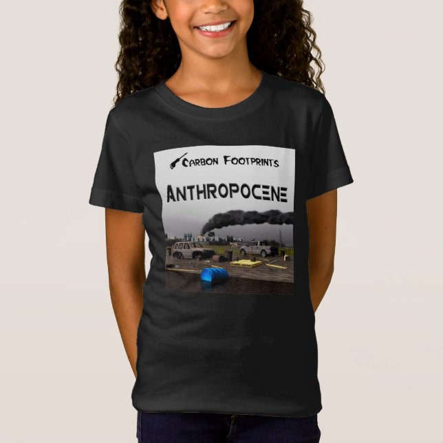 Camiseta Pegadas de carbono - Antropoceno (Frente)